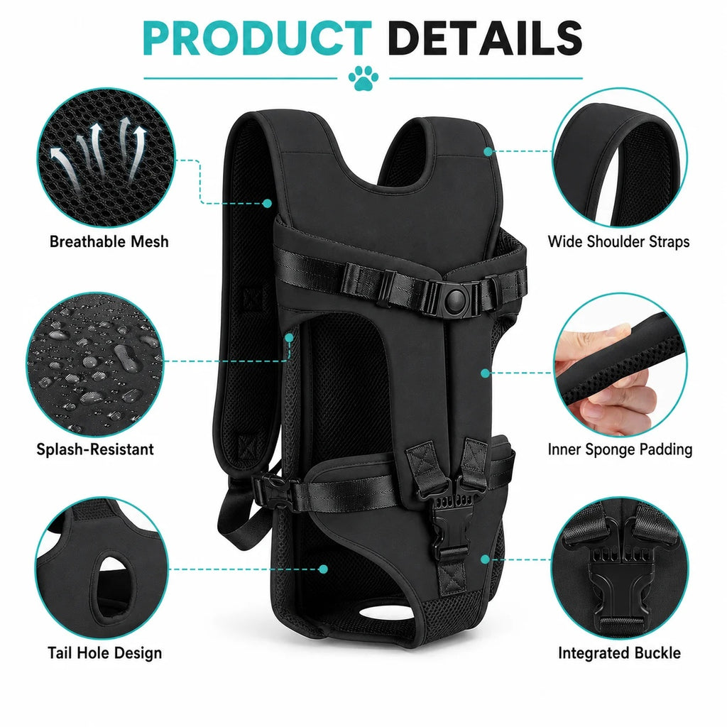 Snootzoo hands-free front dog carrier